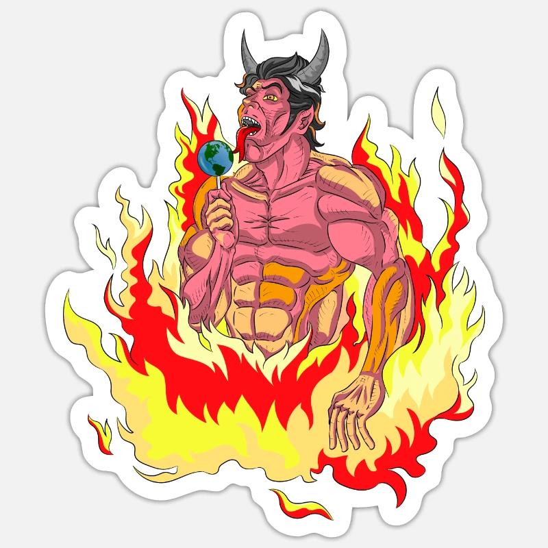 DEVIL'S CANDY HELL - SWEET METTRE LE MONDE EN FEU Sticker taille S (10 x 10 cm)
