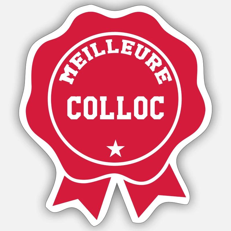 Best Colloc - Sticker size S (10 x 10 cm) - white matte