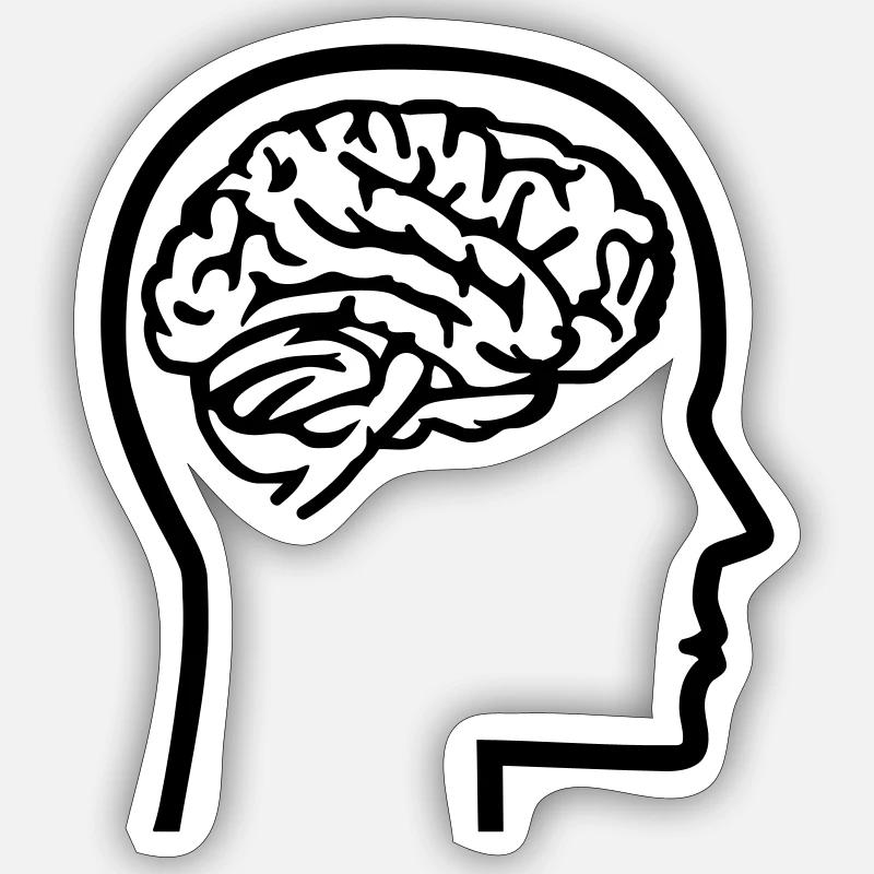 Hjerne Sticker