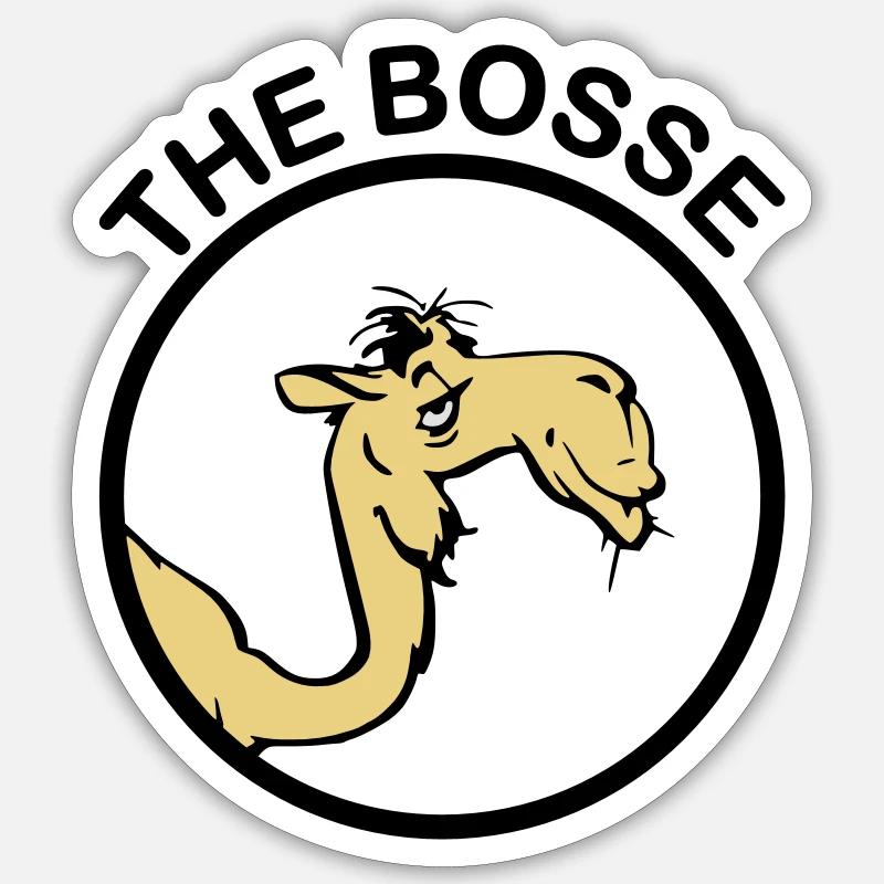 The Bosse II - Sticker taille S (10 x 10 cm) - blanc mat