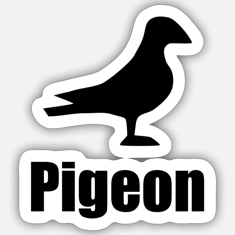 Pigeon Sticker taille S (10 x 10 cm)