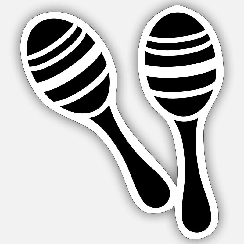 Rassel Sticker Größe S (10 x 10 cm)