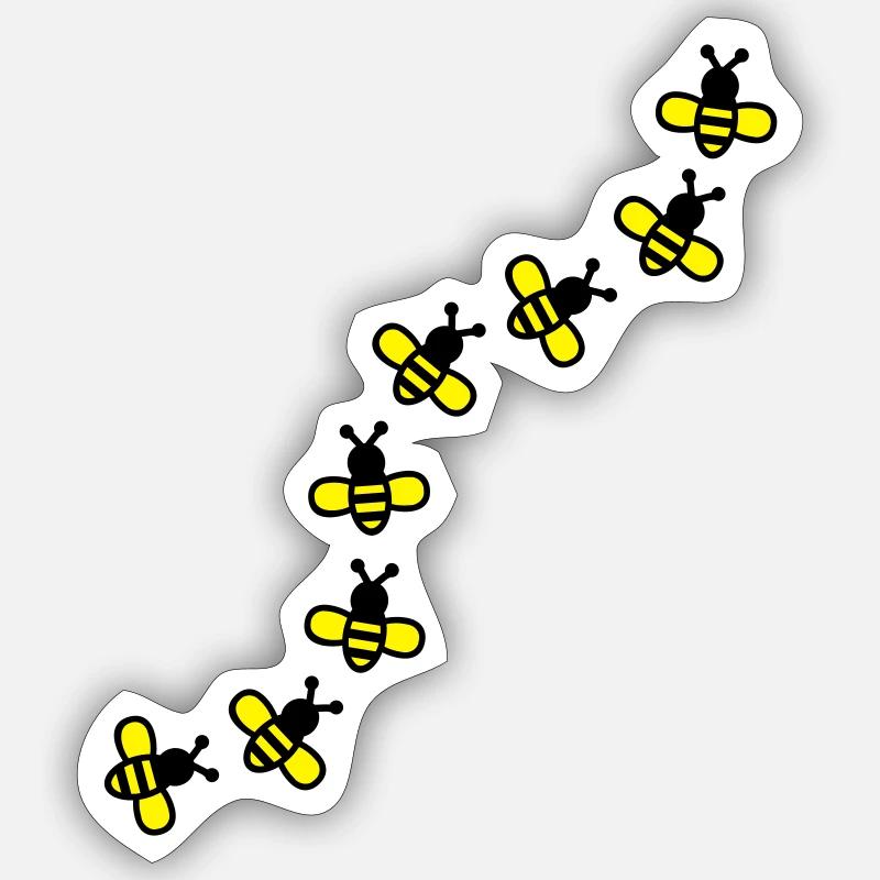 Bees Sticker size S (10 x 10 cm)