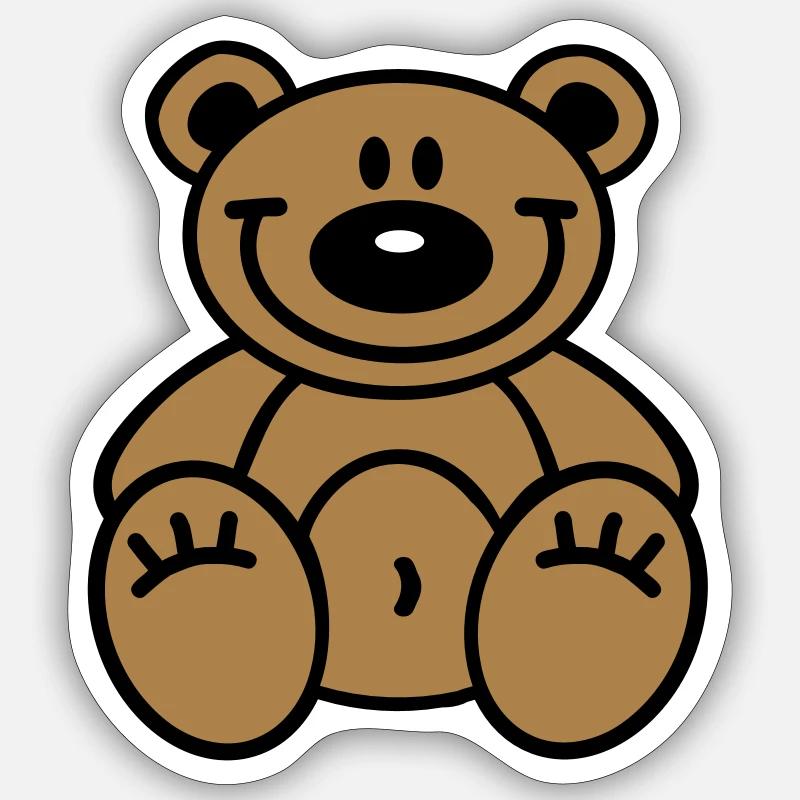 Teddy Sticker size S (10 x 10 cm)