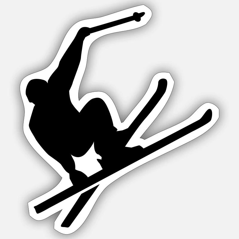Ski Sticker taille S (10 x 10 cm)