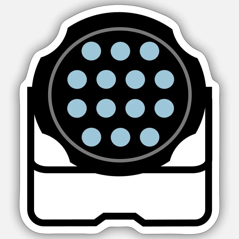 Scheinwerfer4 Sticker Größe S (10 x 10 cm)