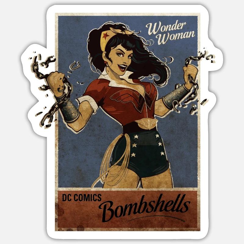 Wonder Woman Bombshells Sticker size S (10 x 10 cm)