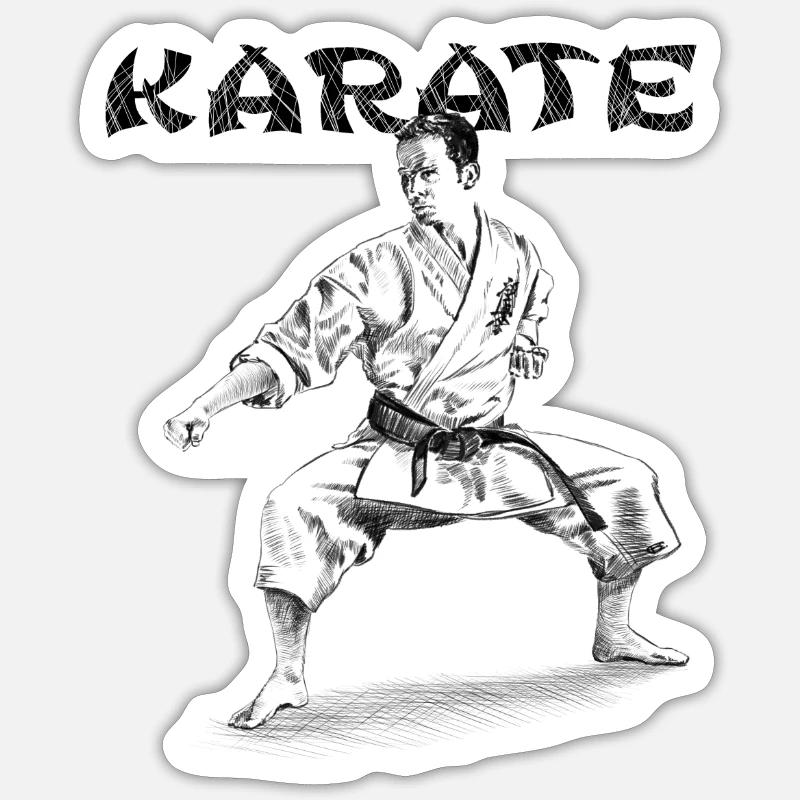 karate Sticker size S (10 x 10 cm)