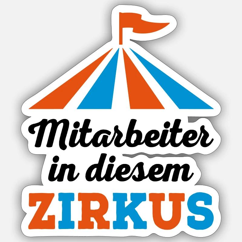 Mitarbeiter - Sticker Größe S (10 x 10 cm) - Mattweiß