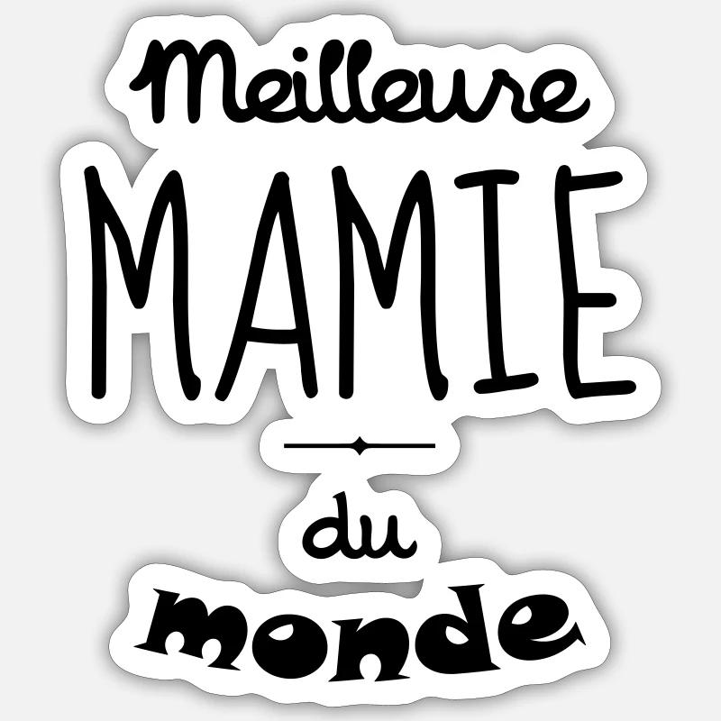 Großmütter / Oma / Mami / Großmutter / Mamy - Sticker Größe S (10 x 10 cm) - Mattweiß