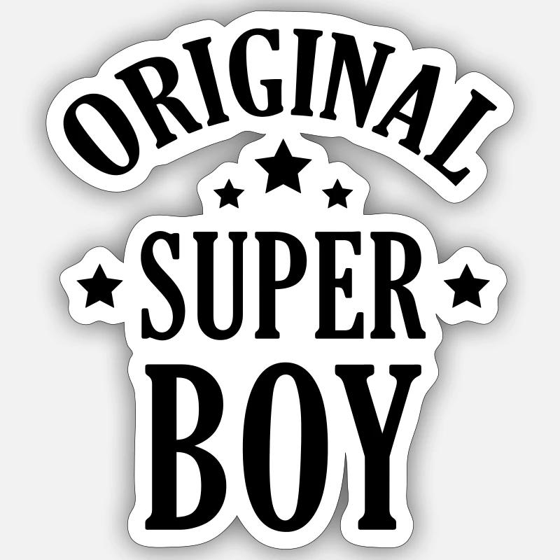 garçon / pirate / chevalier / bébé - Sticker taille S (10 x 10 cm) - blanc mat