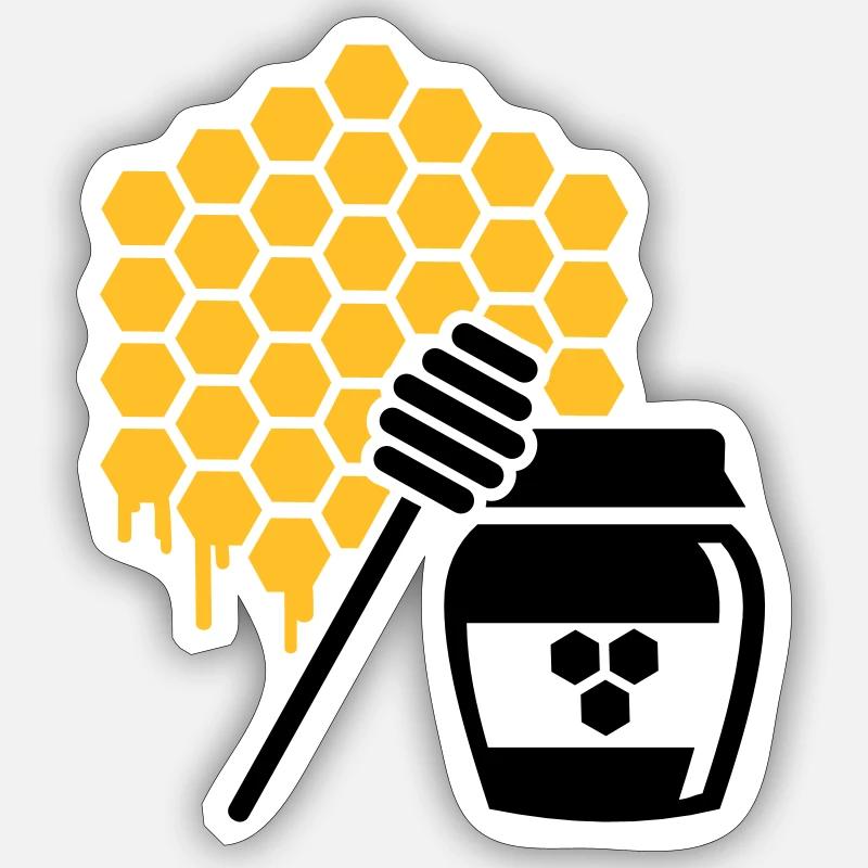 Honey Sticker size S (10 x 10 cm)