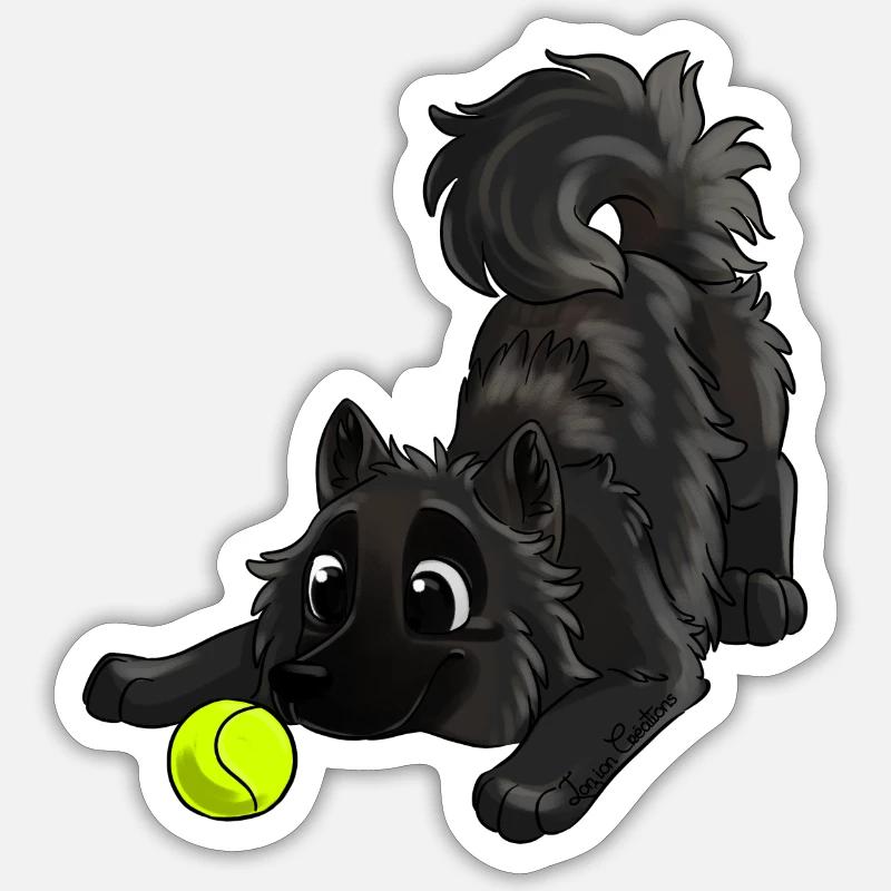 Le plus mignon Eurasier Sticker taille S (10 x 10 cm)