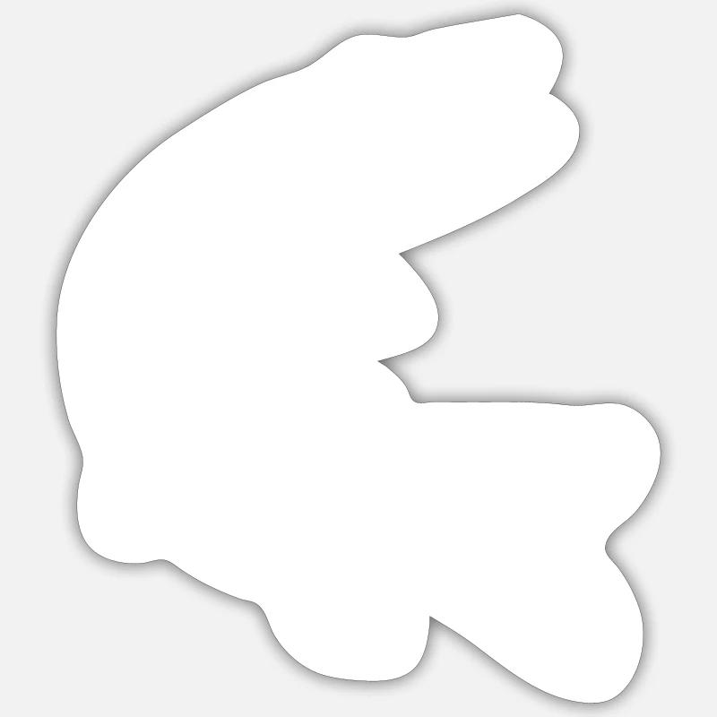 pike - Sticker size S (10 x 10 cm) - white matte