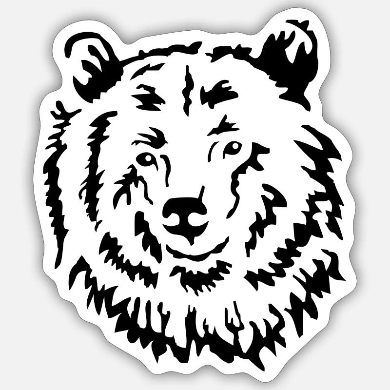 bear Sticker size S (10 x 10 cm)