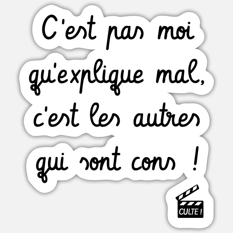 C'est pas moi qu'explique mal... Kaameløtt - Drôle Sticker taille S (10 x 10 cm)