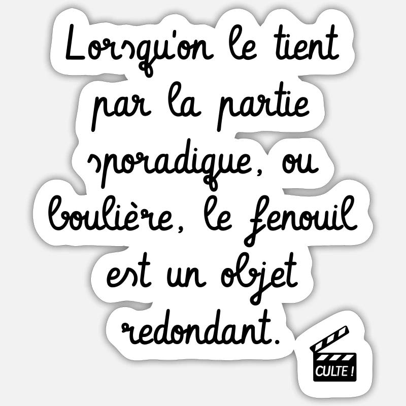 Kaameløtt - Réplique Culte - Citation Karadoc - Sticker taille S (10 x 10 cm) - blanc mat