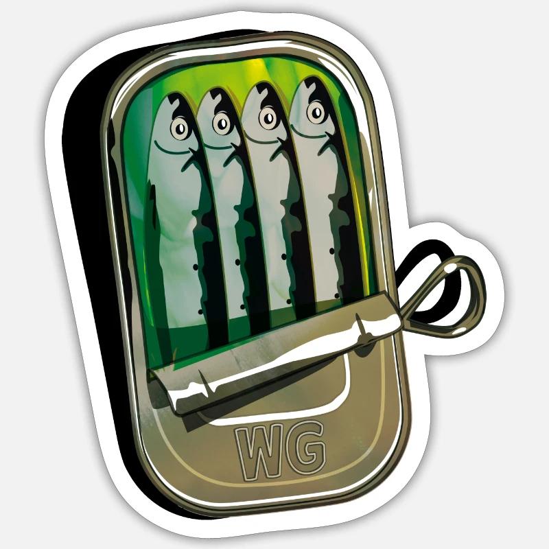 WG - Sticker size S (10 x 10 cm) - white matte