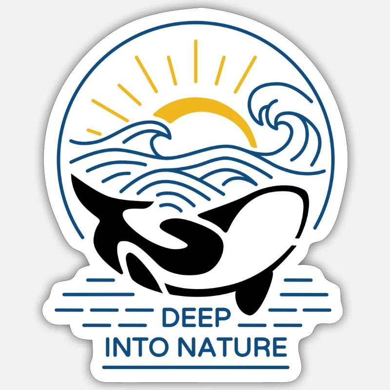 Deep into nature Sticker size S (10 x 10 cm)