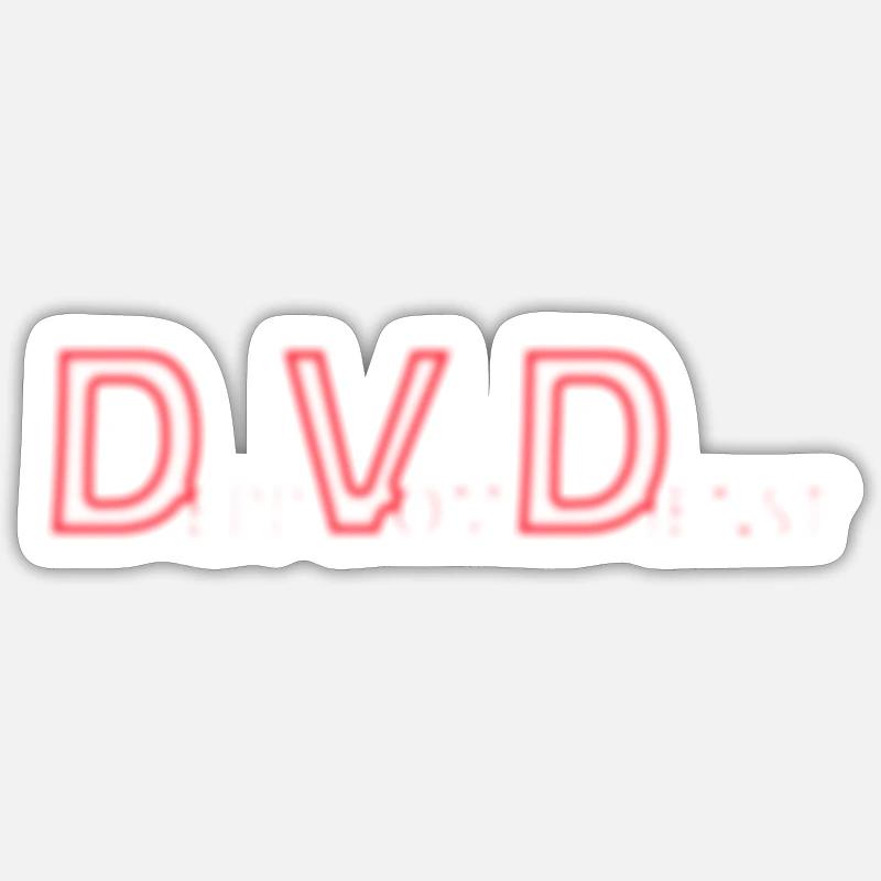 dvd depp on duty white Sticker size S (10 x 10 cm)