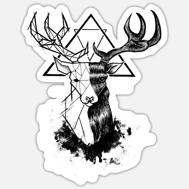Black Duality Sticker size S (10 x 10 cm)