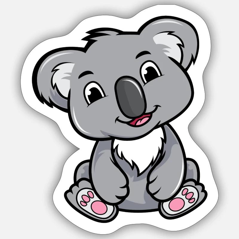 Koala Sticker taille S (10 x 10 cm)