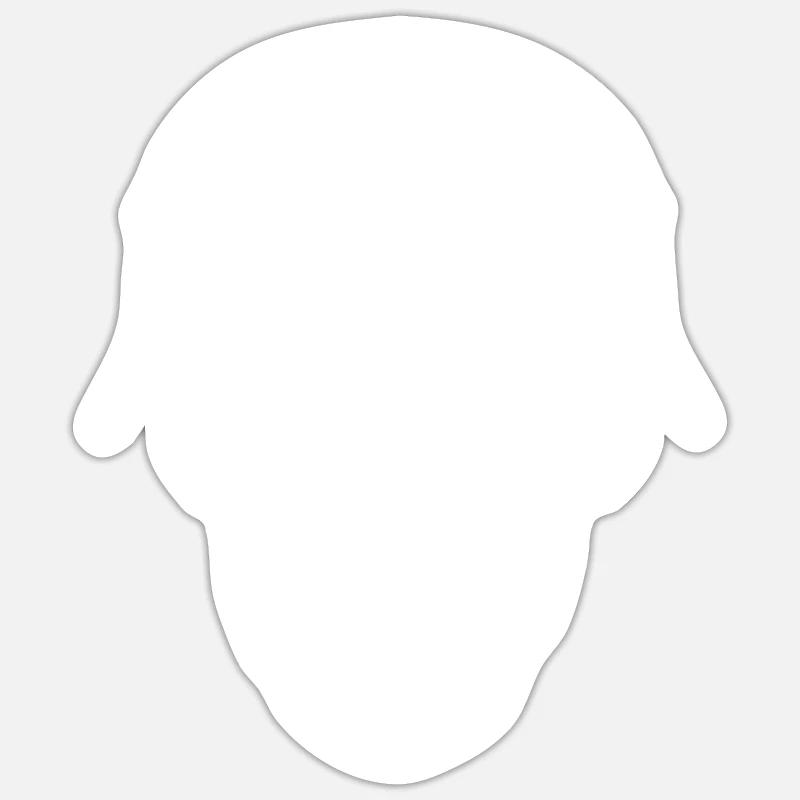 Schädelhelm / Schädelperlen Sticker Größe S (10 x 10 cm)