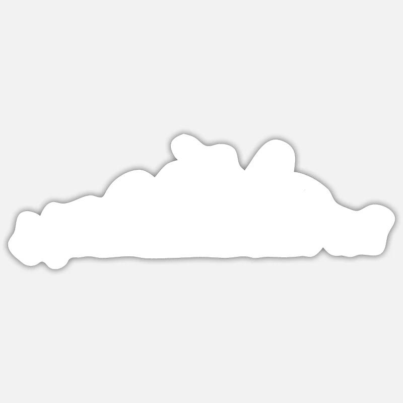 Teckel Evolution - Sticker taille S (10 x 10 cm) - blanc mat