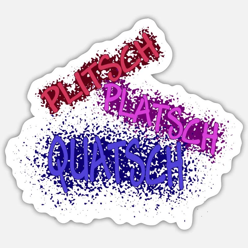 splash splash absurdité sombre Sticker taille S (10 x 10 cm)