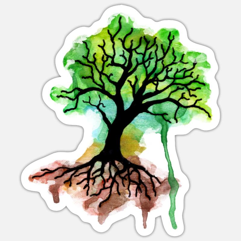 Baum Sticker Größe S (10 x 10 cm)