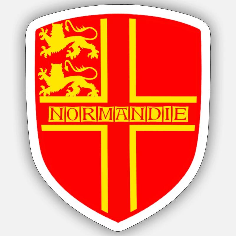 Norman Shield 3 - Sticker Größe S (10 x 10 cm) - Mattweiß