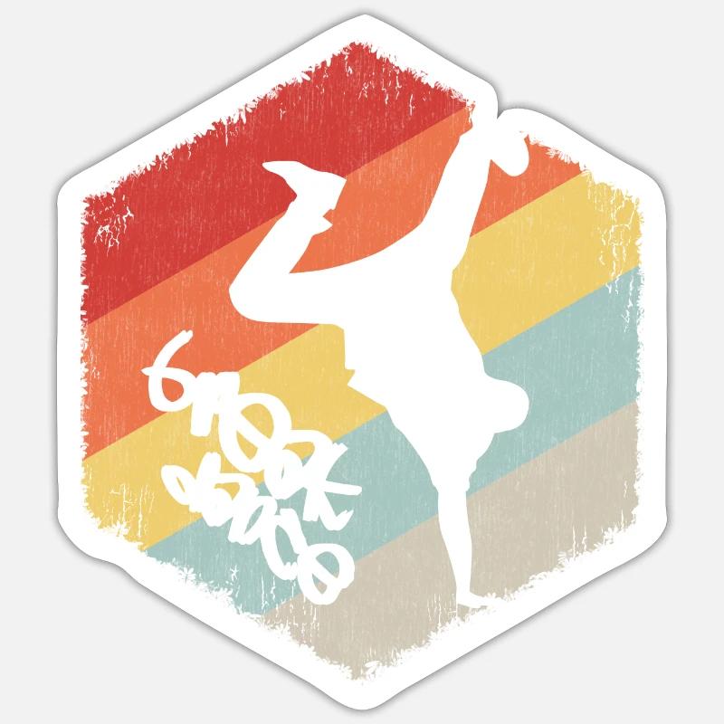 Breakdance Breakdancer Dancer Dance HipHop Gift Sticker size S (10 x 10 cm)