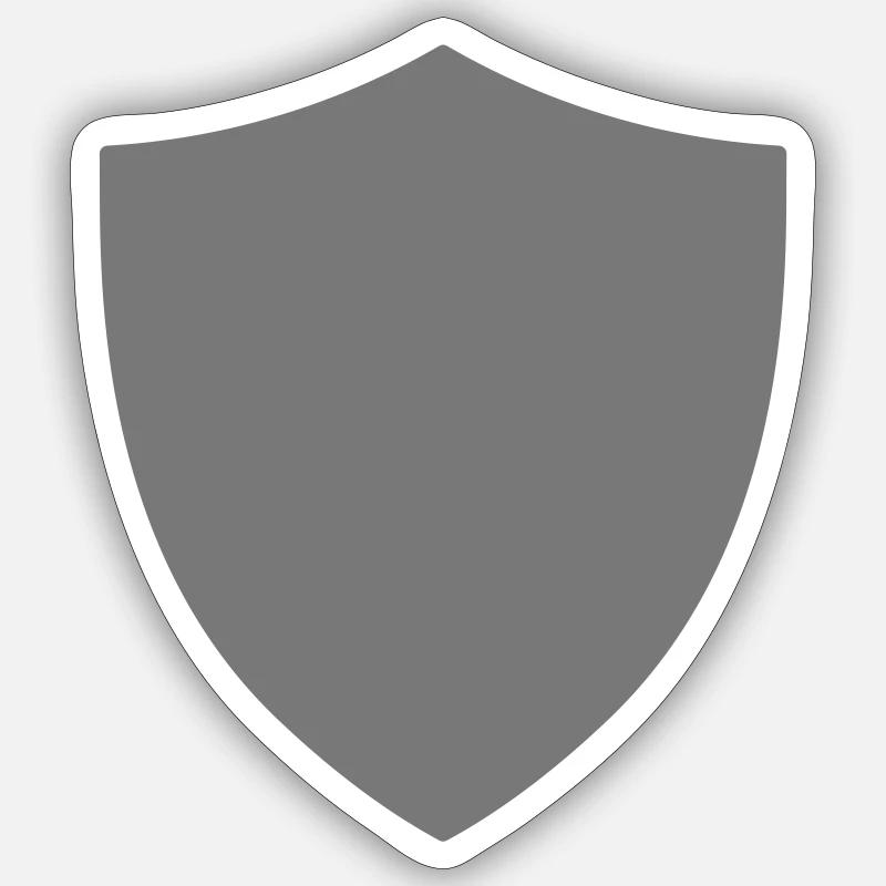 shield icon logo shape security Sticker size S (10 x 10 cm)