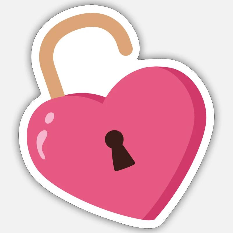 Coeur - Sticker taille S (10 x 10 cm) - blanc mat
