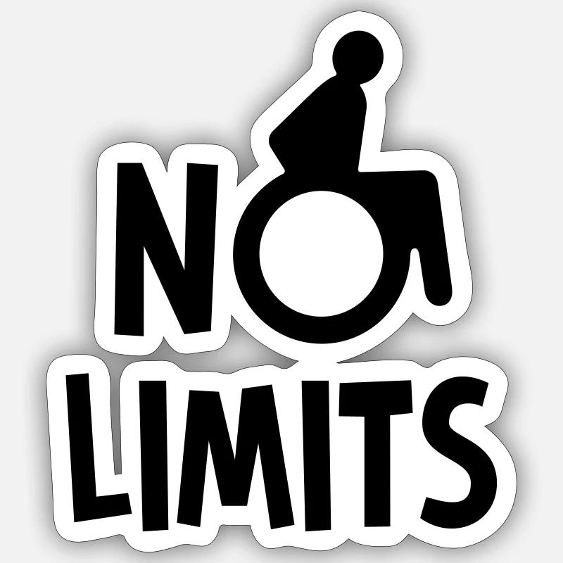 No limits Sticker size S (10 x 10 cm)