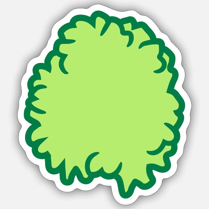 Petit buisson BD Sticker taille S (10 x 10 cm)