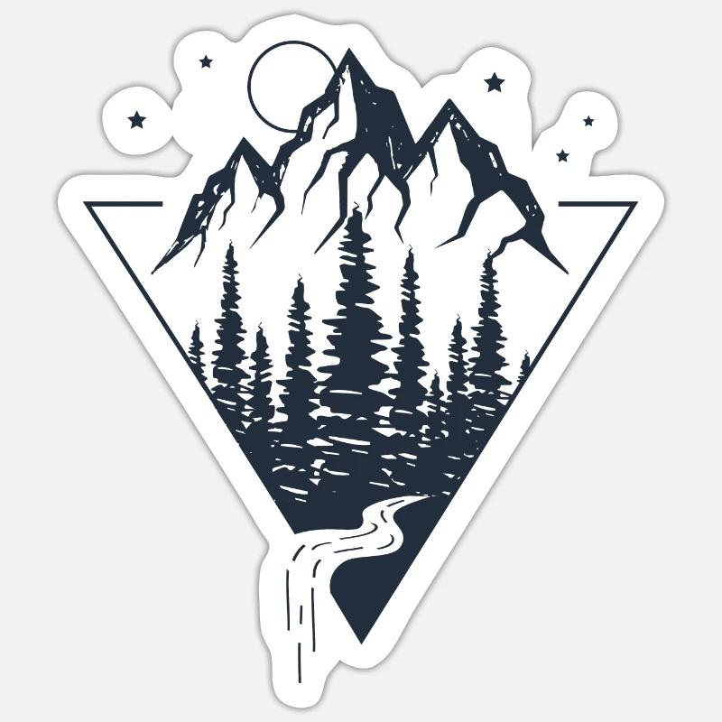 Explorez le would and climb Sticker taille S (10 x 10 cm)