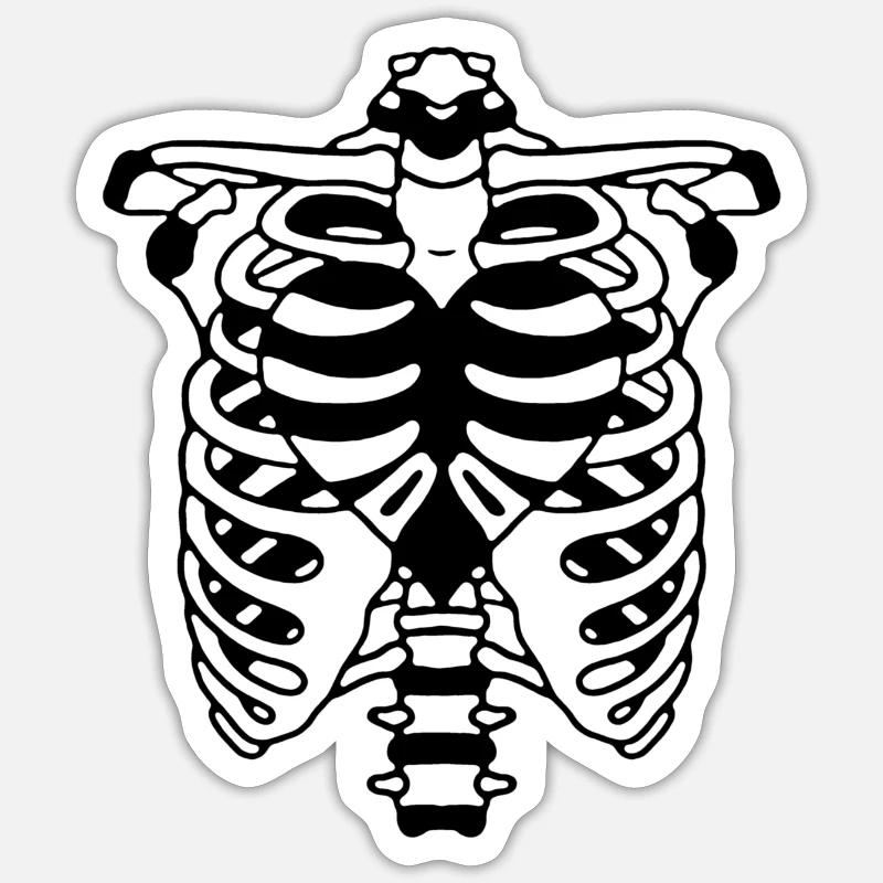 DIE KNOCHEN Sticker Größe S (10 x 10 cm)