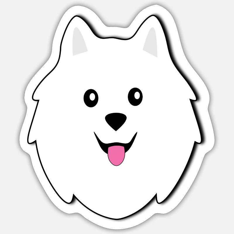 Samoyed Sticker size S (10 x 10 cm)