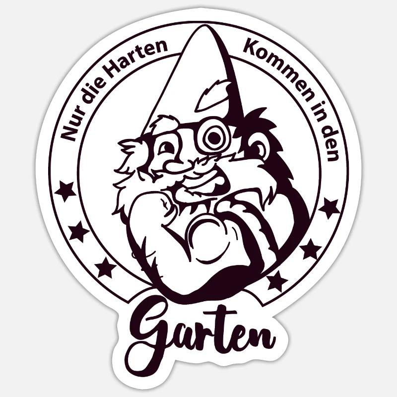 Gartenzwerg Sticker Größe S (10 x 10 cm)