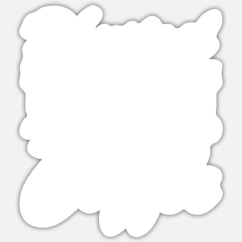 Fisioterapista alimentato da caffè - Sticker formato S (10 x 10 cm) - bianco opaco