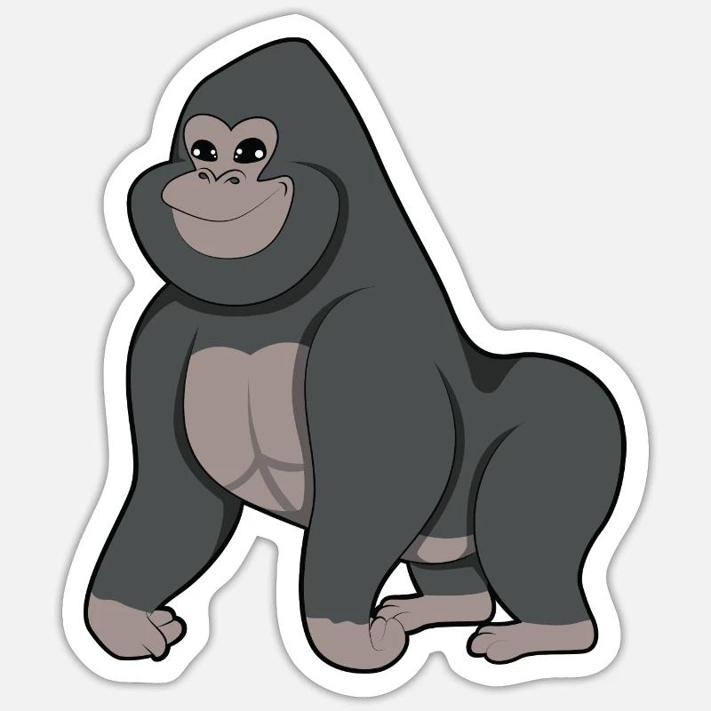 Gorilla Sticker taille S (10 x 10 cm)