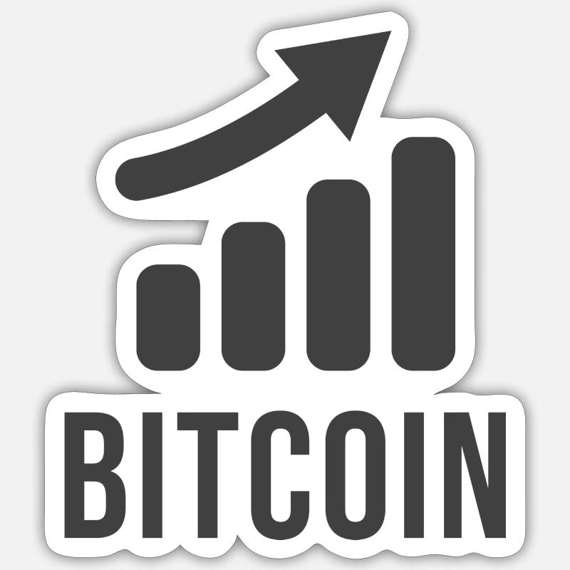 Bitcoin - Sticker Größe S (10 x 10 cm) - Mattweiß