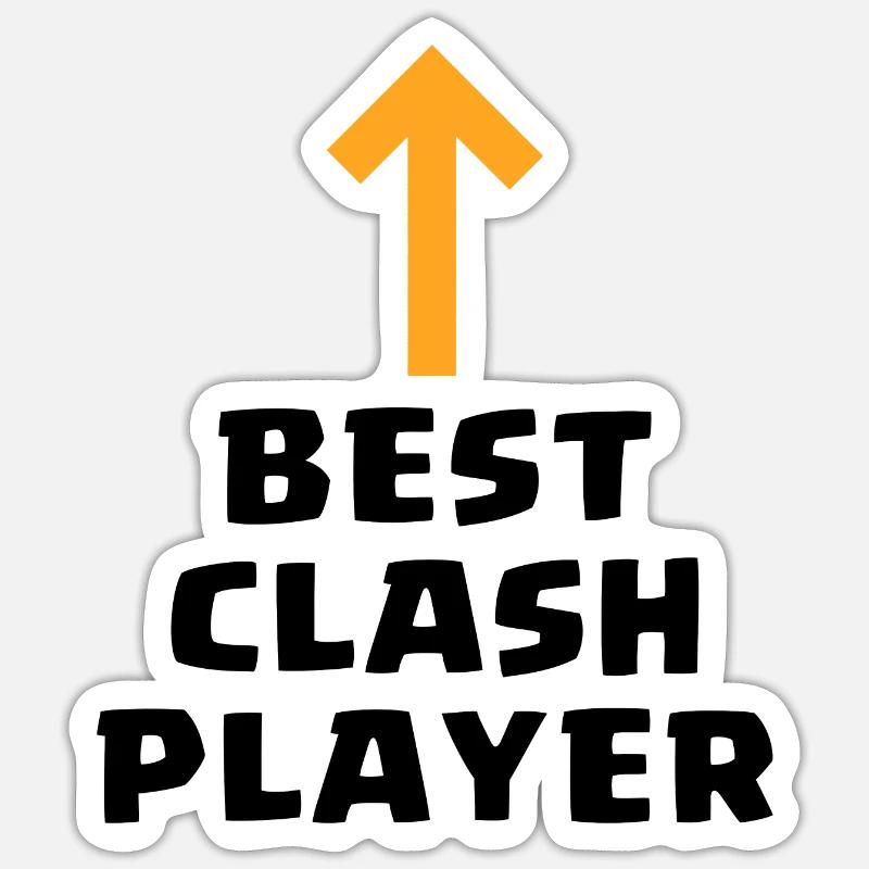 Mobile Game Gift - Best Clash Player Sticker size S (10 x 10 cm)