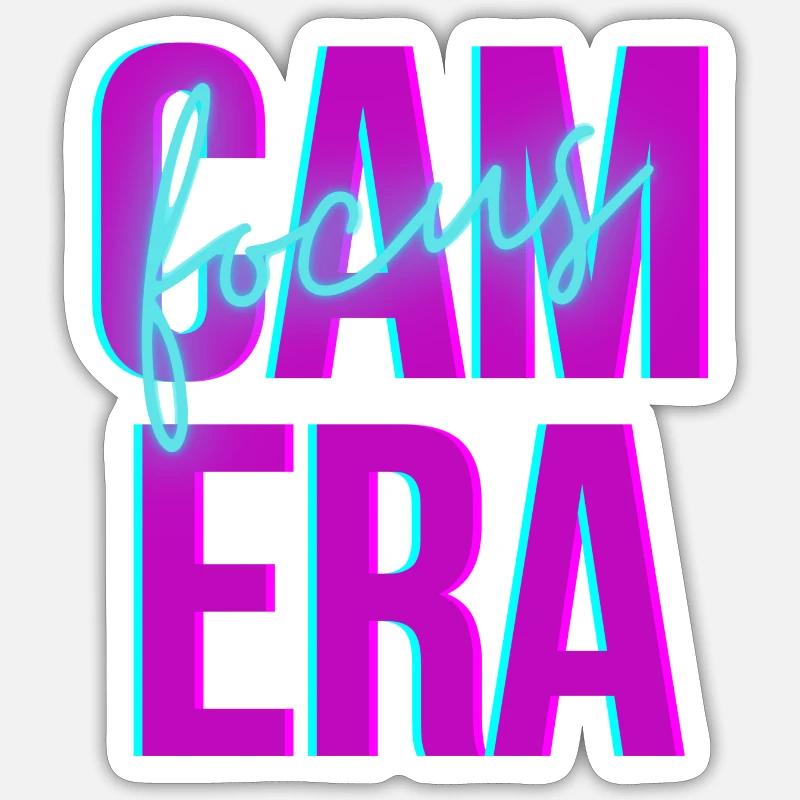CamEra - Sticker Größe S (10 x 10 cm) - Mattweiß