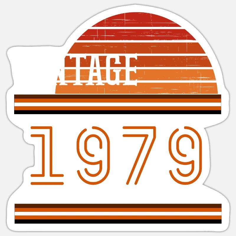1979 - Sticker taille S (10 x 10 cm) - blanc mat