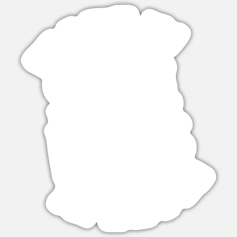 Hergestellt in Saint Denis blc - Sticker Größe S (10 x 10 cm) - Mattweiß