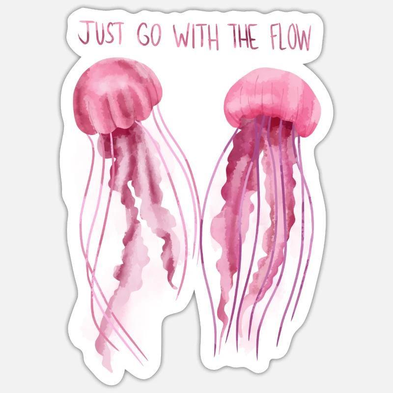 Jellyfish Sticker size S (10 x 10 cm)