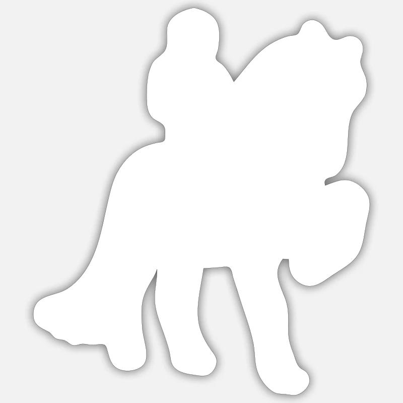 cavalier Sticker taille S (10 x 10 cm)