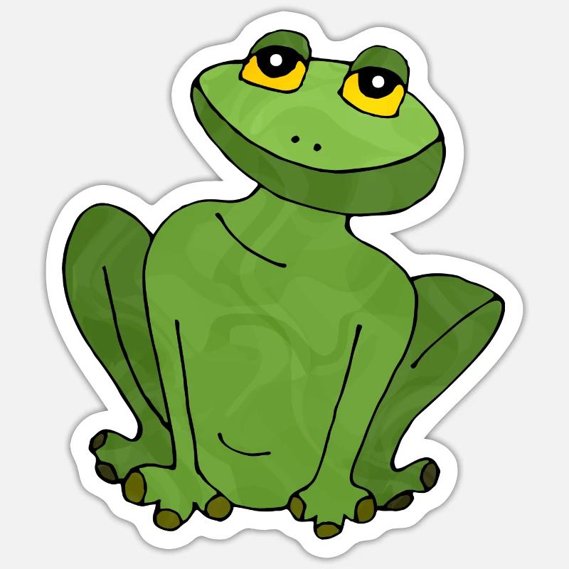 Frosch Sticker Größe S (10 x 10 cm)